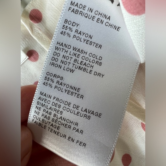 Kimchi Blue Womens Pink White Polka Dot Preppy Button Up Front Halter Top Small - Picture 6 of 8